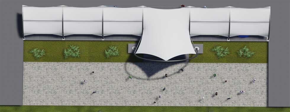 CONSTRUCTION OF CANOPY OVER CARPARK